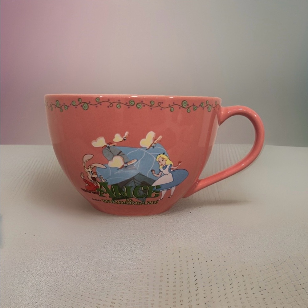 Alice in Wonderland Pink Ceramic Mug 2007 - Picture 2 of 6